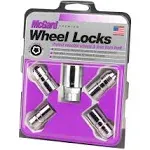 MCGARD 24215 Chrome Cone Seat Wheel Locks (M14 X 1.5 Thread Size) - Set of 4