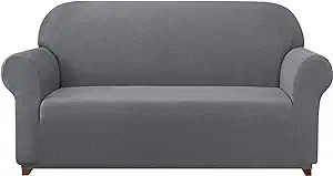 Subrtex 2-Piece Spandex Stretch Slipcover (Sofa, Light Gray)