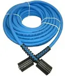 100 PSI UBERFLEX Kink Resistant Pressure Washer Hose 1/4&#034; x 50&#039; 3 with 2 22MM