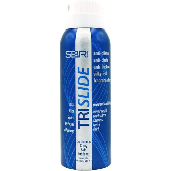 TriSlide Anti-Chafe Continuous Spray Lubricant 4 fl oz Water Sweat Proof